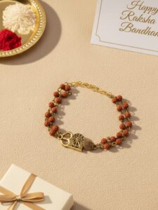 Rudraksha Bhai Rakhi 2026 | Simple Spiritual Rakhi for Brother 🧿✨